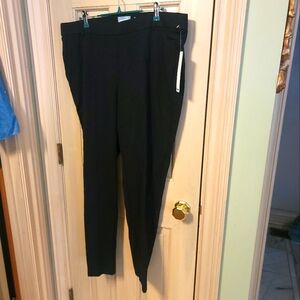 NWT Womens Plus Sz 1X Massini BLK Point Pants